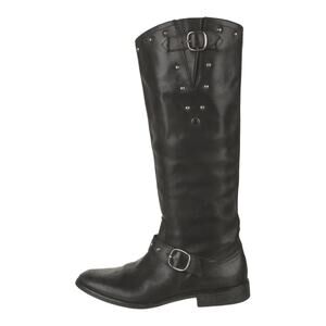 Golden Goose Kate Tall Studded Leather Moto Boots - Black - 38